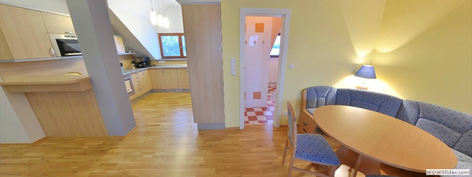 kuchyň v podkrovním apartmá II.
